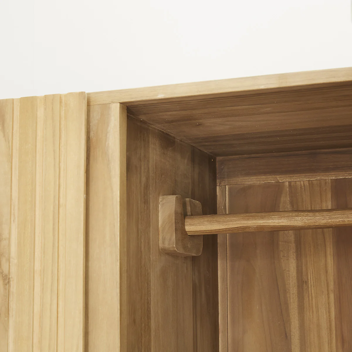 Armoire en teck massif 95 cm - Image 4