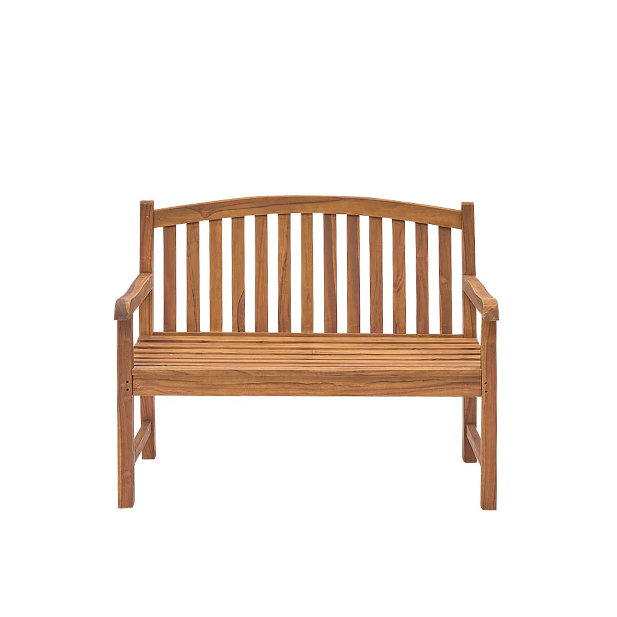 Banc de jardin en teck huilé massif 120 cm - Image 2