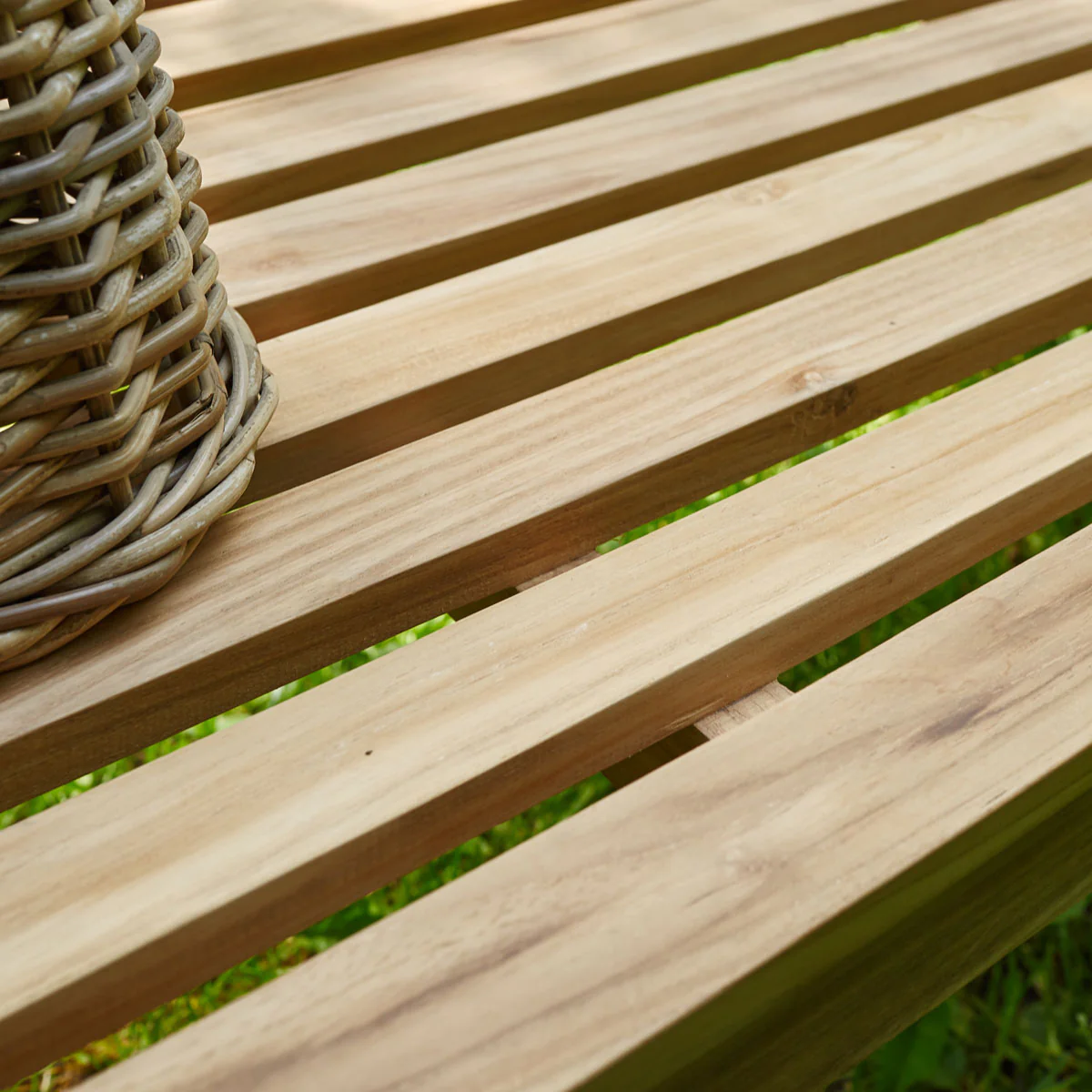 Banc de jardin en teck massif - Image 4