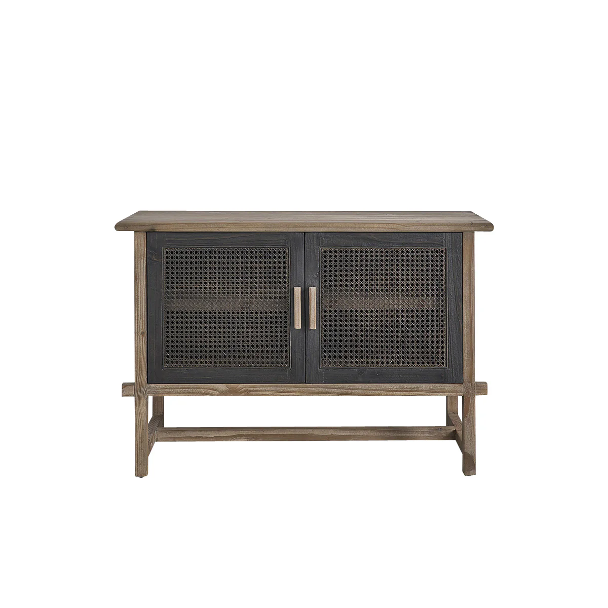 Buffet en bois recyclé massif 120 cm - Image 2