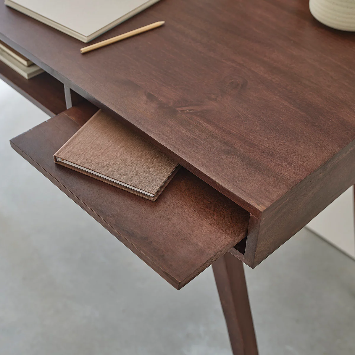 Bureau en manguier massif 120 cm - Image 5