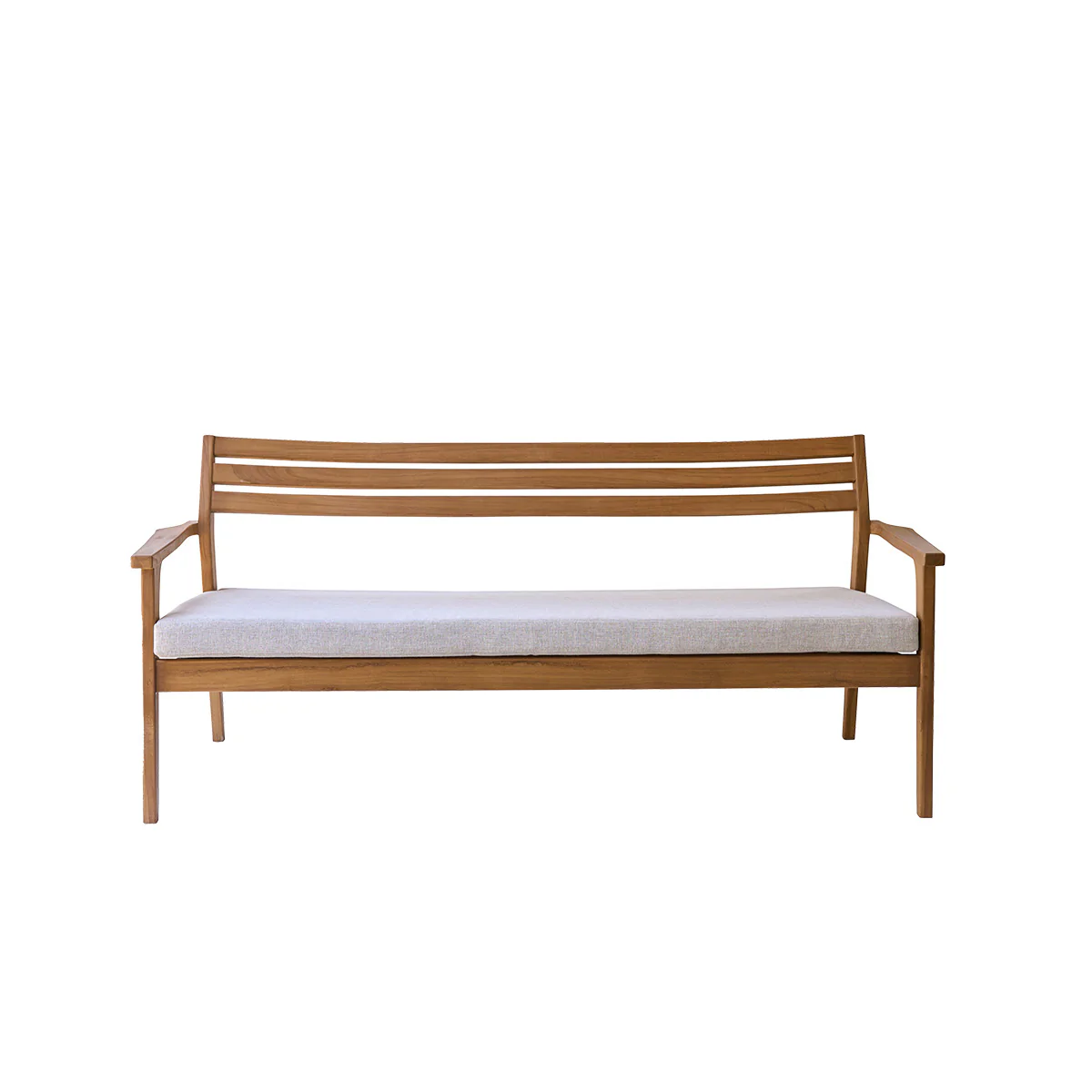 Canapé de jardin en teck massif 175 cm - Image 2