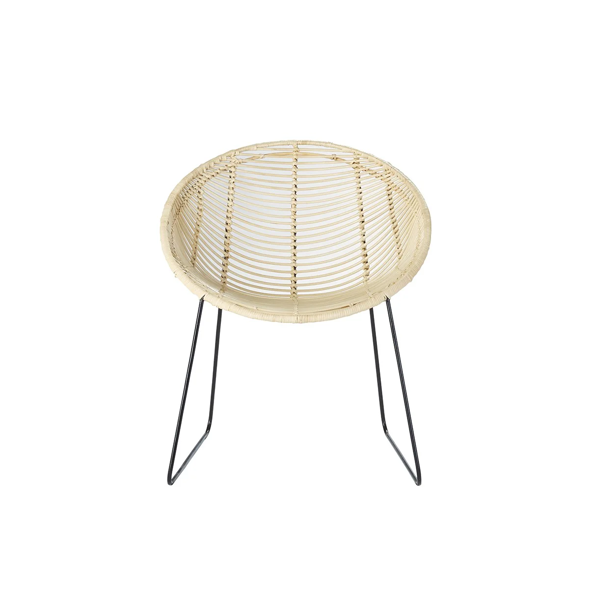 Chaise en rotin et métal - Image 2