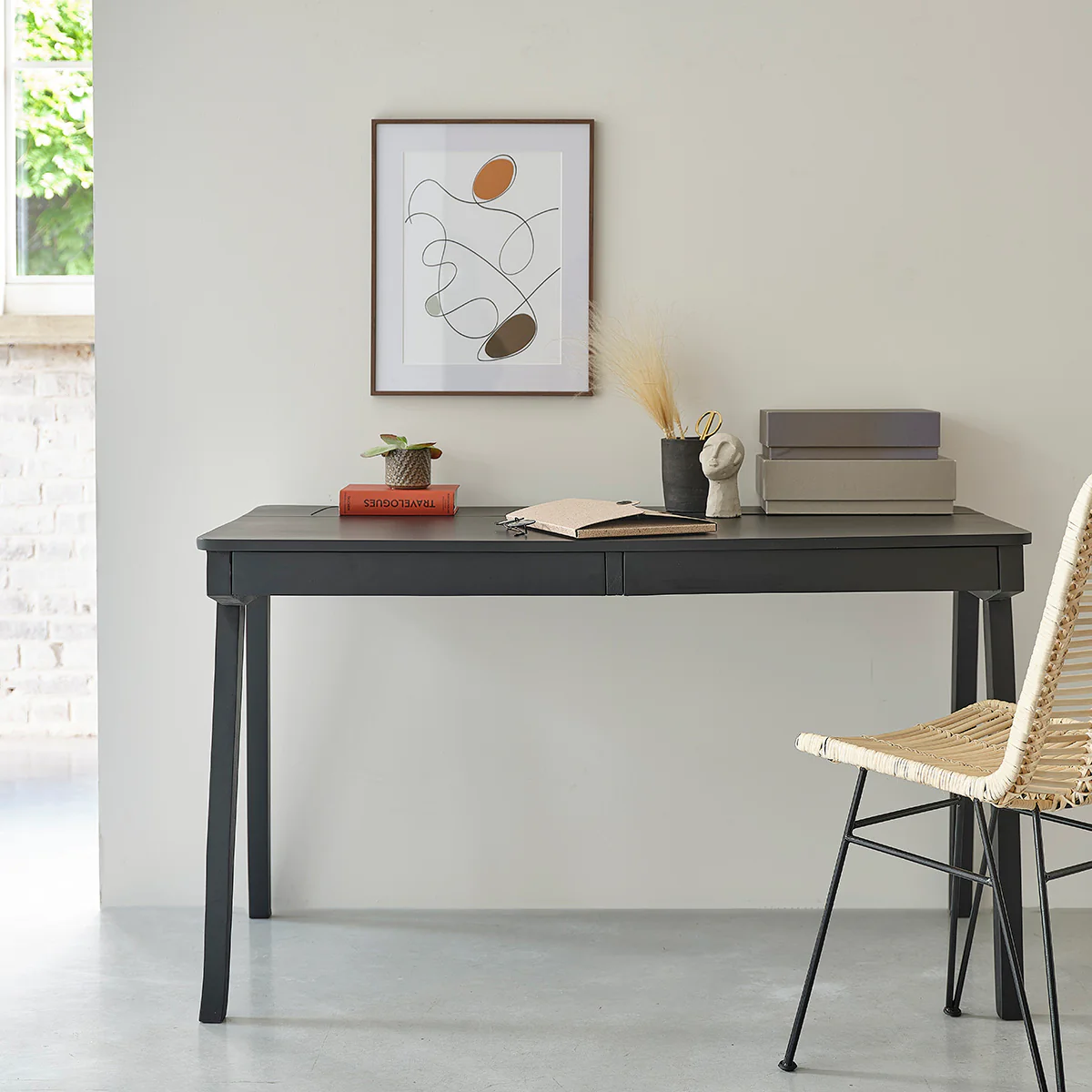 Chaise en rotin et métal - Image 6