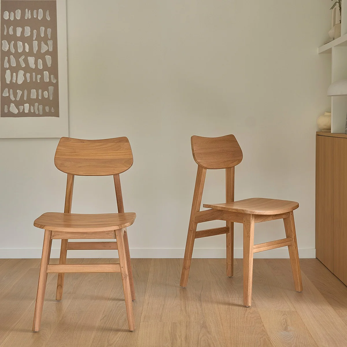 Chaise en teck massif - Image 4