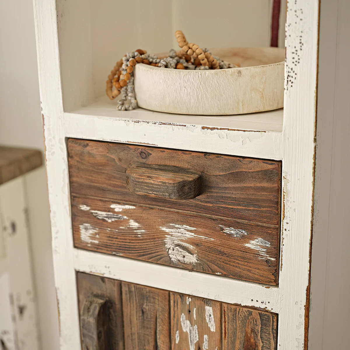 Colonne de salle de bain en bois recyclé massif 170 cm - Image 5