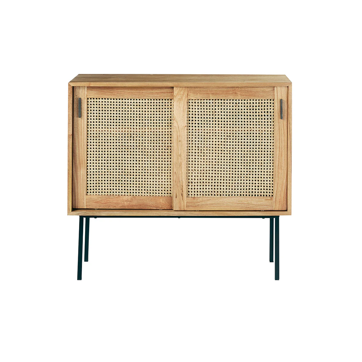 Commode en mindi massif et cannage 100 cm - Image 2
