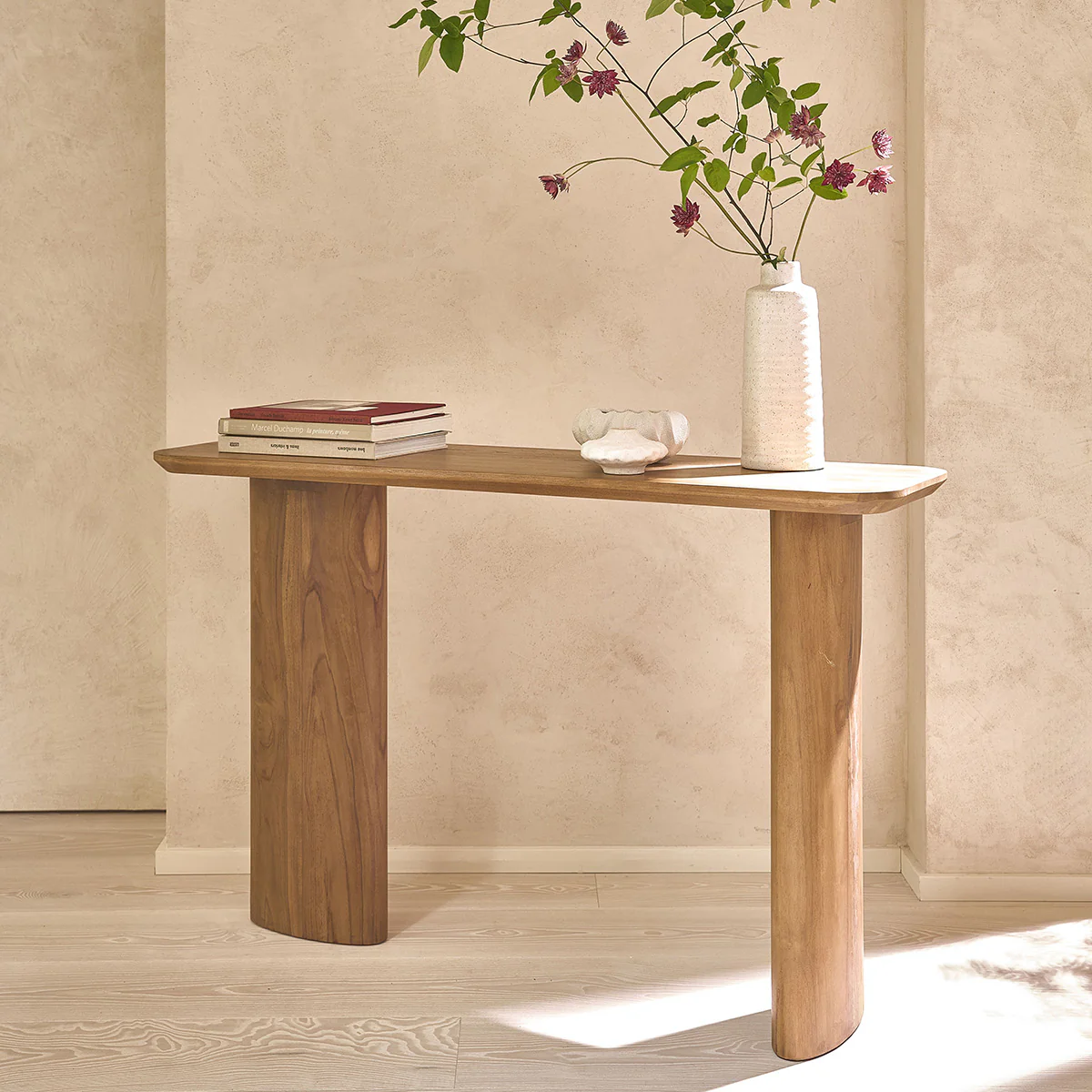 Console en teck massif 120 cm - Image 3