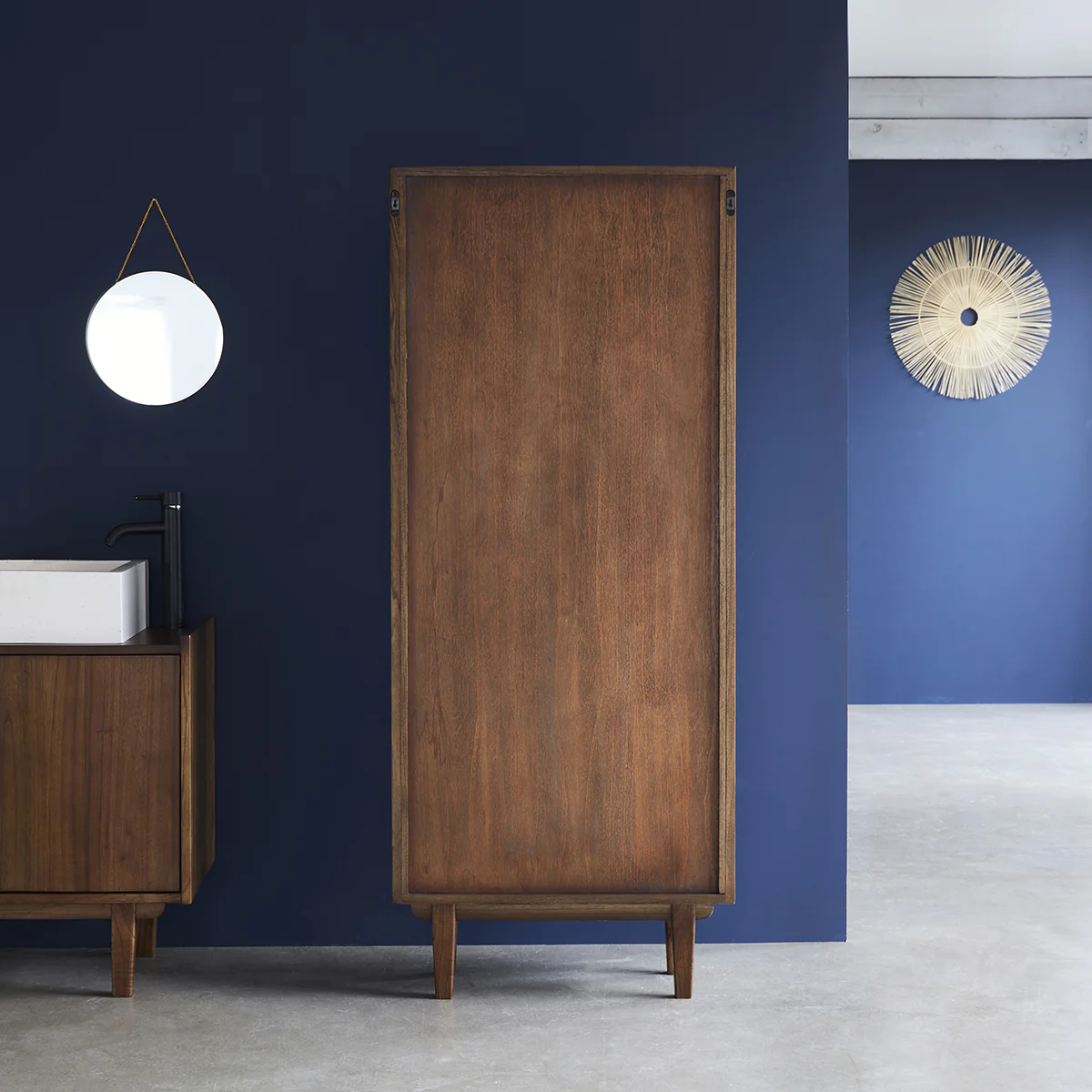 Double colonne de salle de bain en mindi massif 170 cm - Image 5