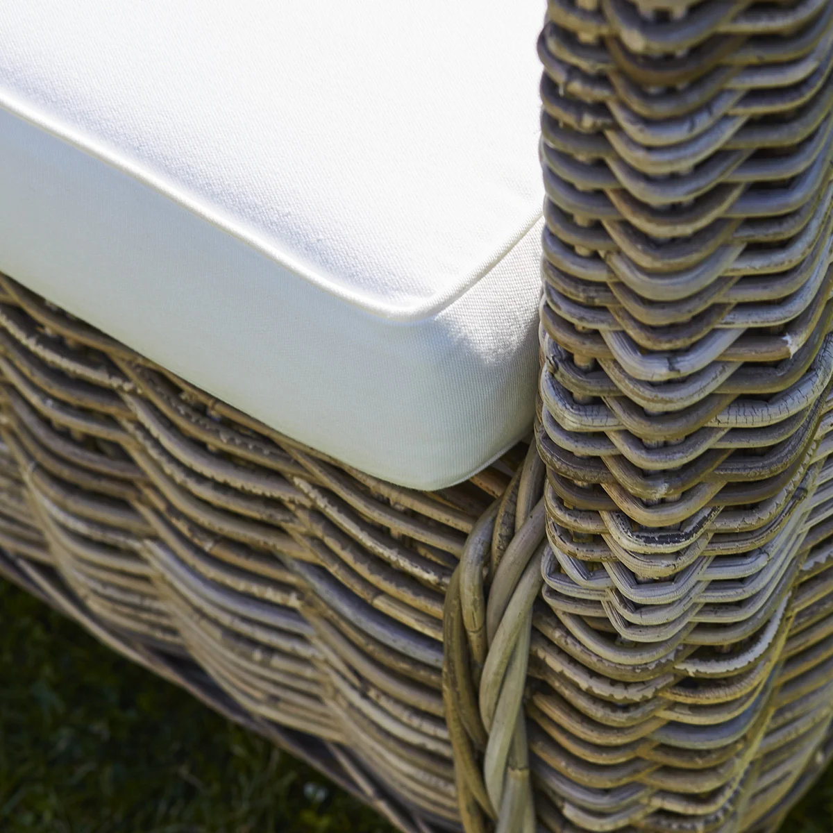 Fauteuil de jardin en kubu naturel (lot de 2) - Image 3