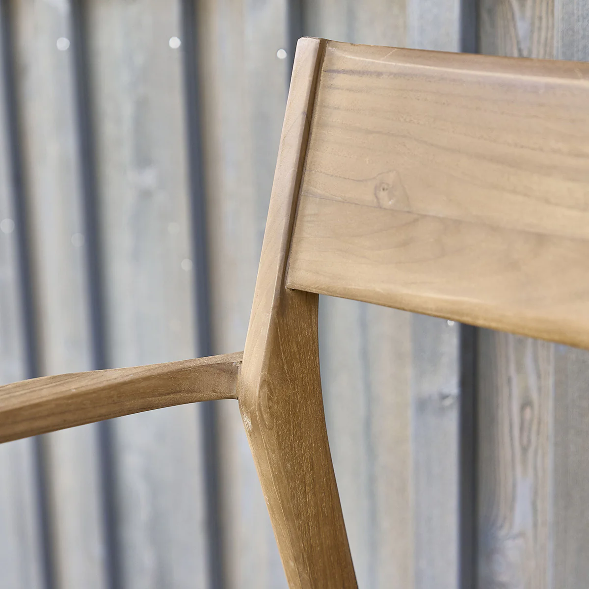 Fauteuil de jardin en teck massif et cordage beige (lot de 2) - Image 4
