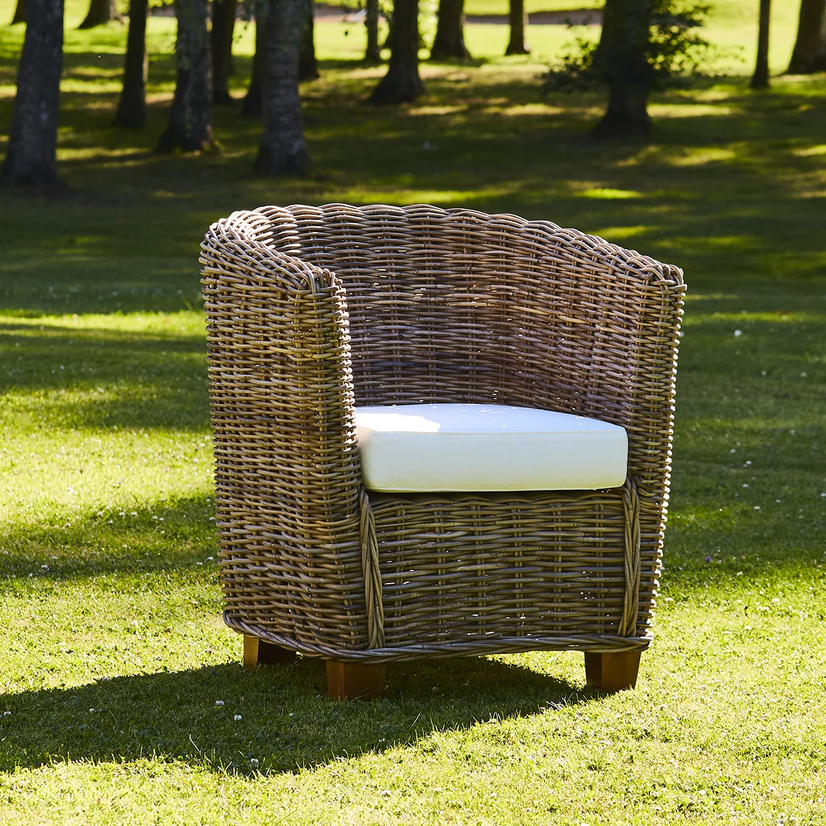 Fauteuil en kubu naturel