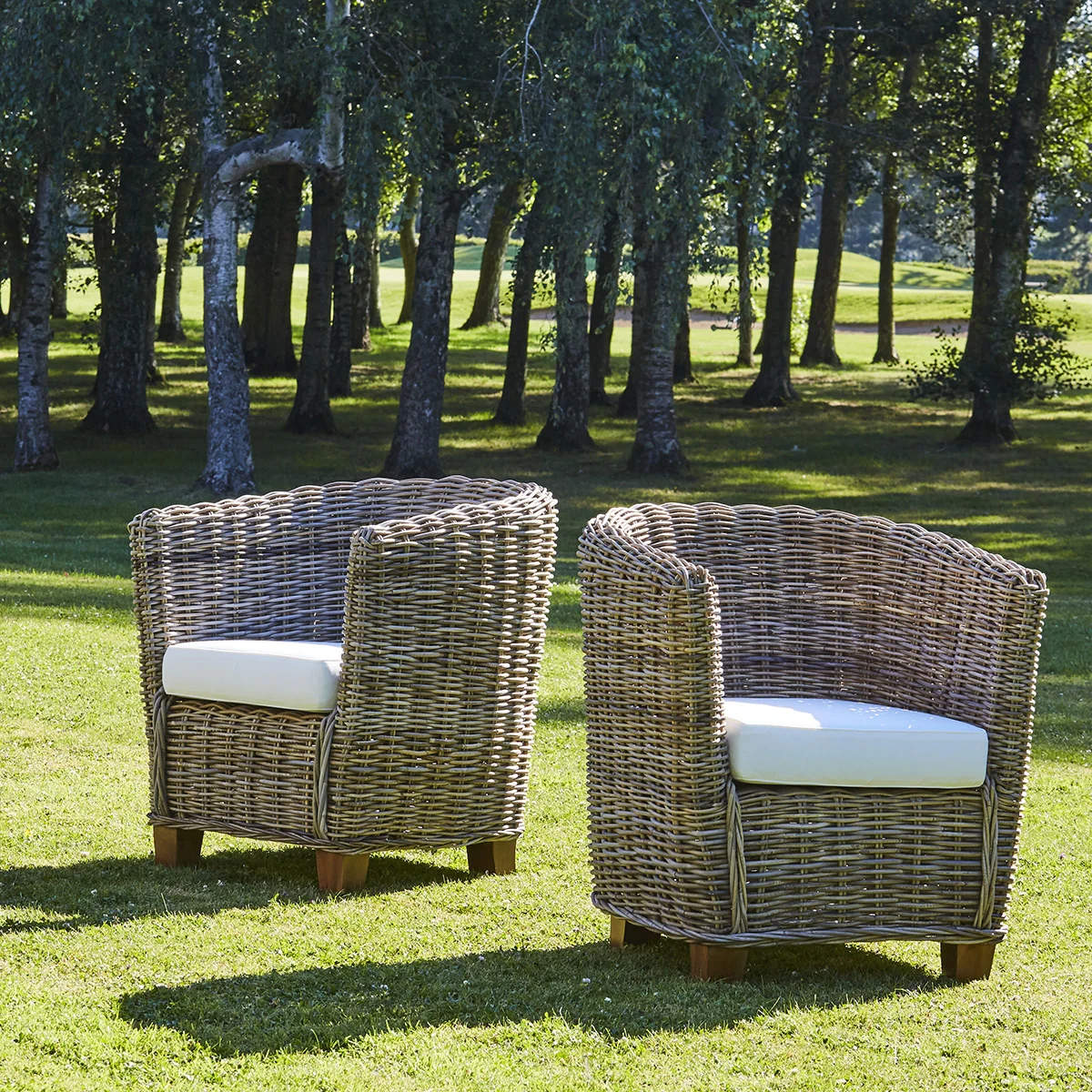 Fauteuil en kubu naturel - Image 6