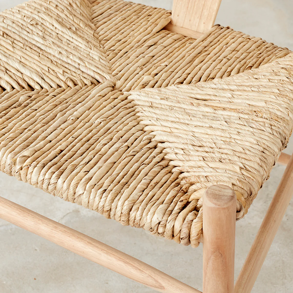 Lot de 2 chaises en mindi massif et corde naturelle - Image 4