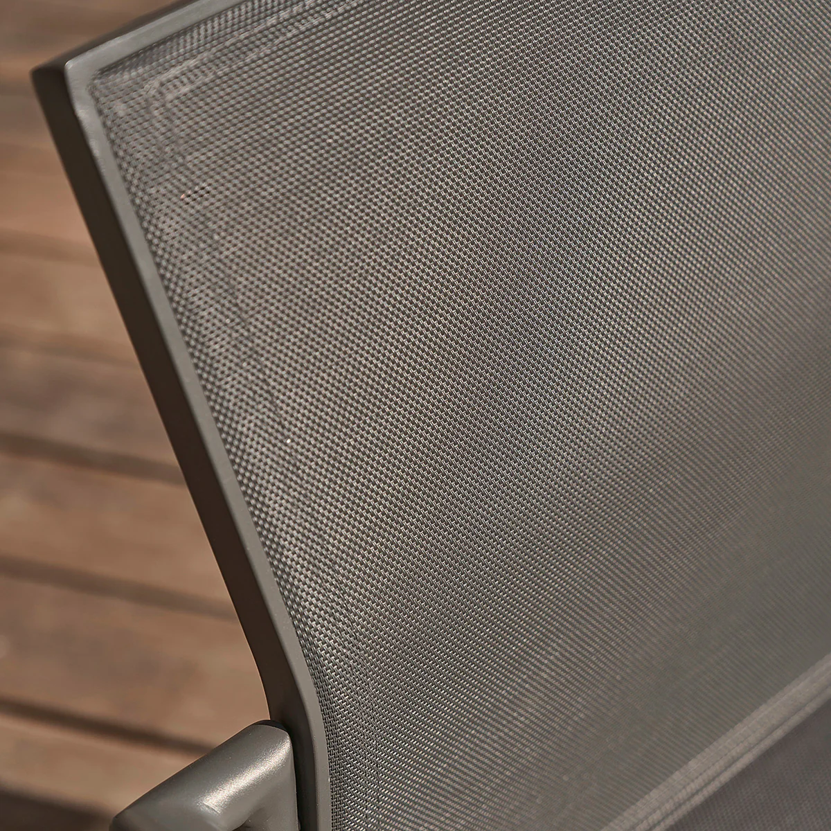 Fauteuil en aluminium et textilène gris (lot de 2) - Image 5