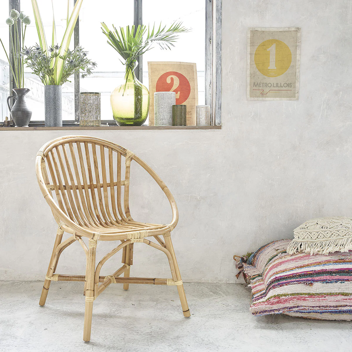 Lot de 2 fauteuils en rotin - Image 5