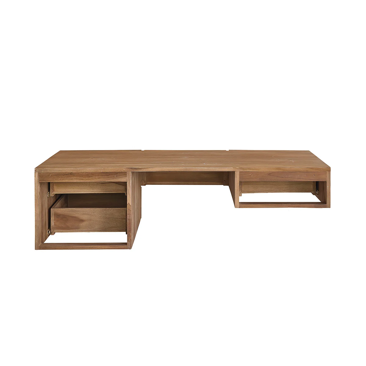 Meuble sous vasque en teck massif suspendu 145 cm - Image 6