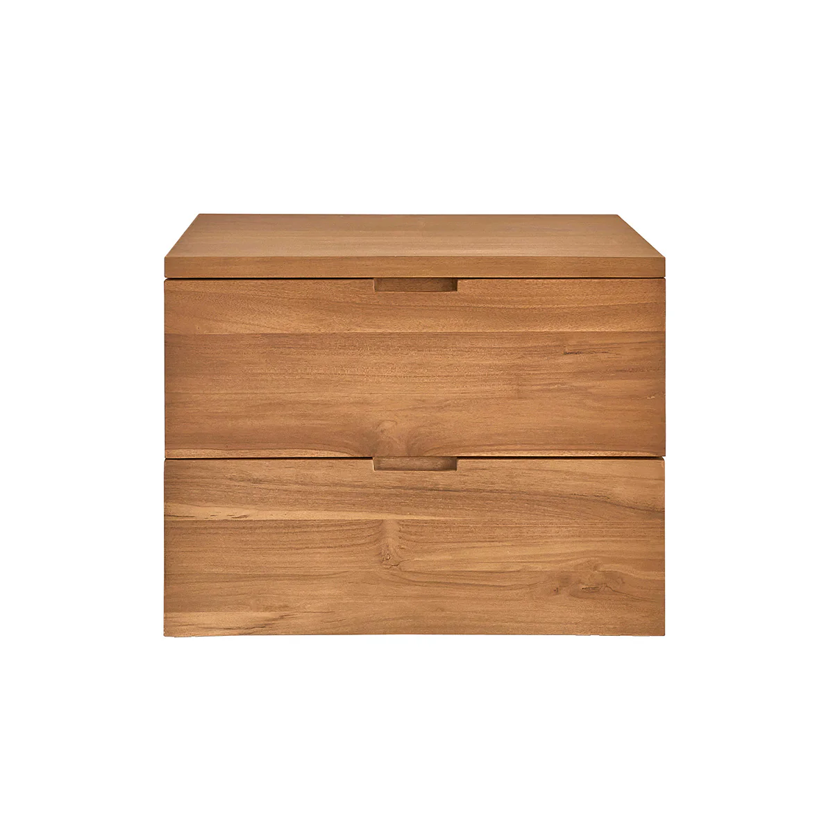 Meuble sous vasque en teck massif suspendu 60 cm - Image 2