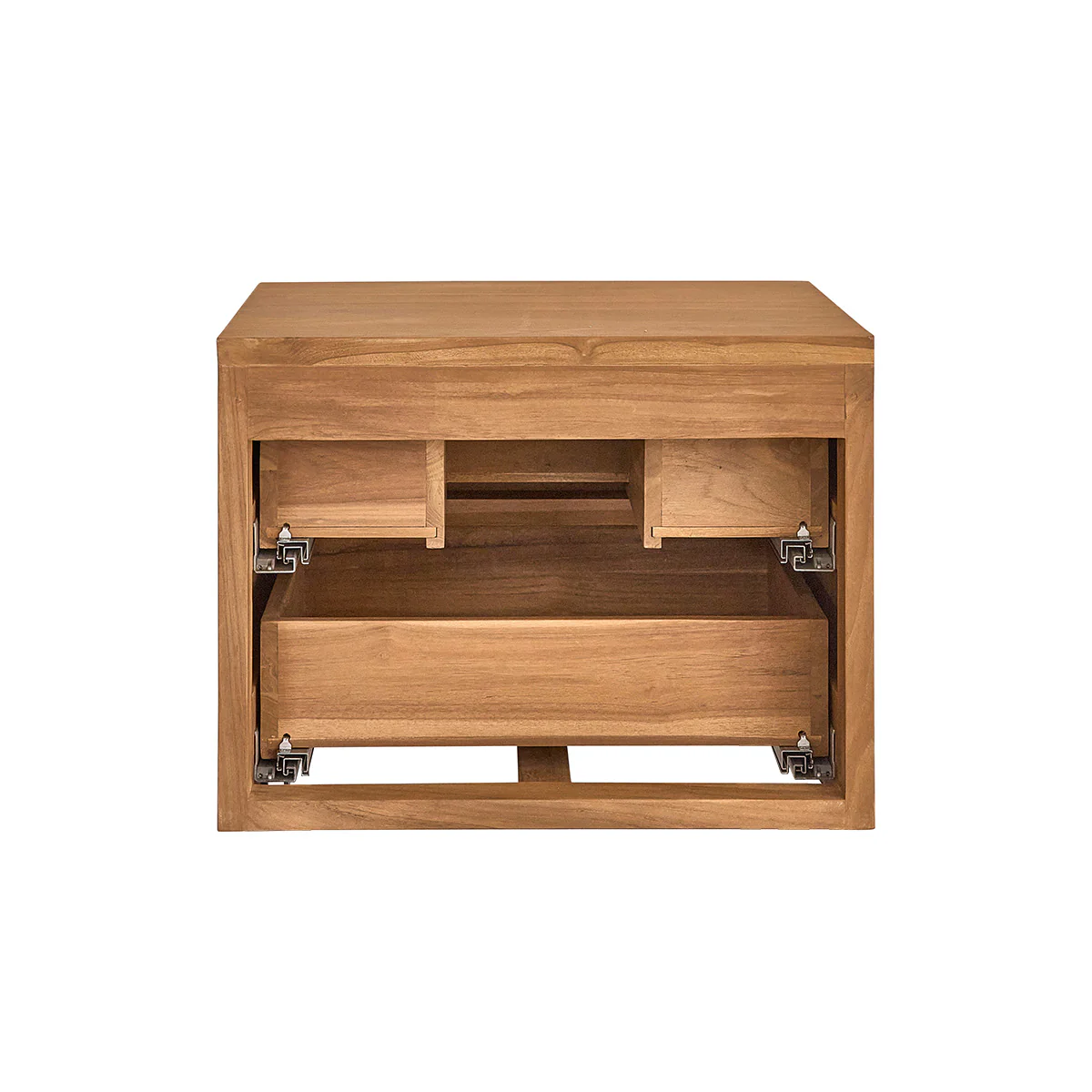 Meuble sous vasque en teck massif suspendu 60 cm - Image 7
