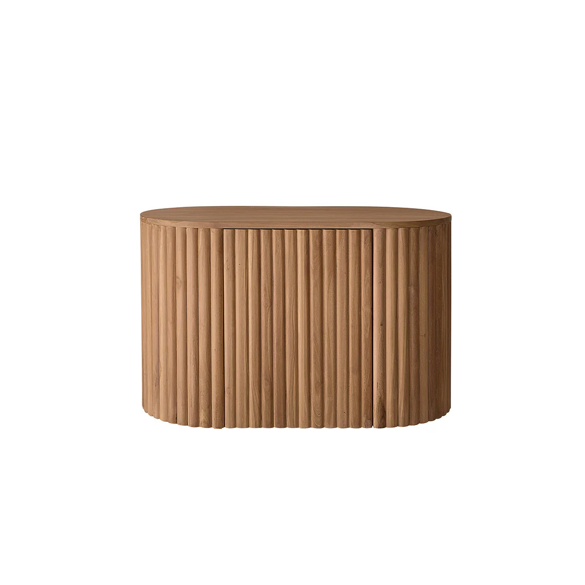 Meuble de salle de bain en teck massif suspendu 90 cm - Image 2