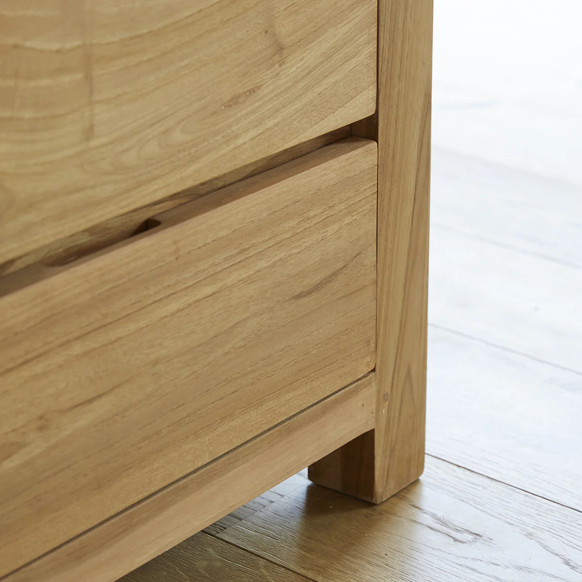 Meuble TV en teck massif 150 cm - Image 6