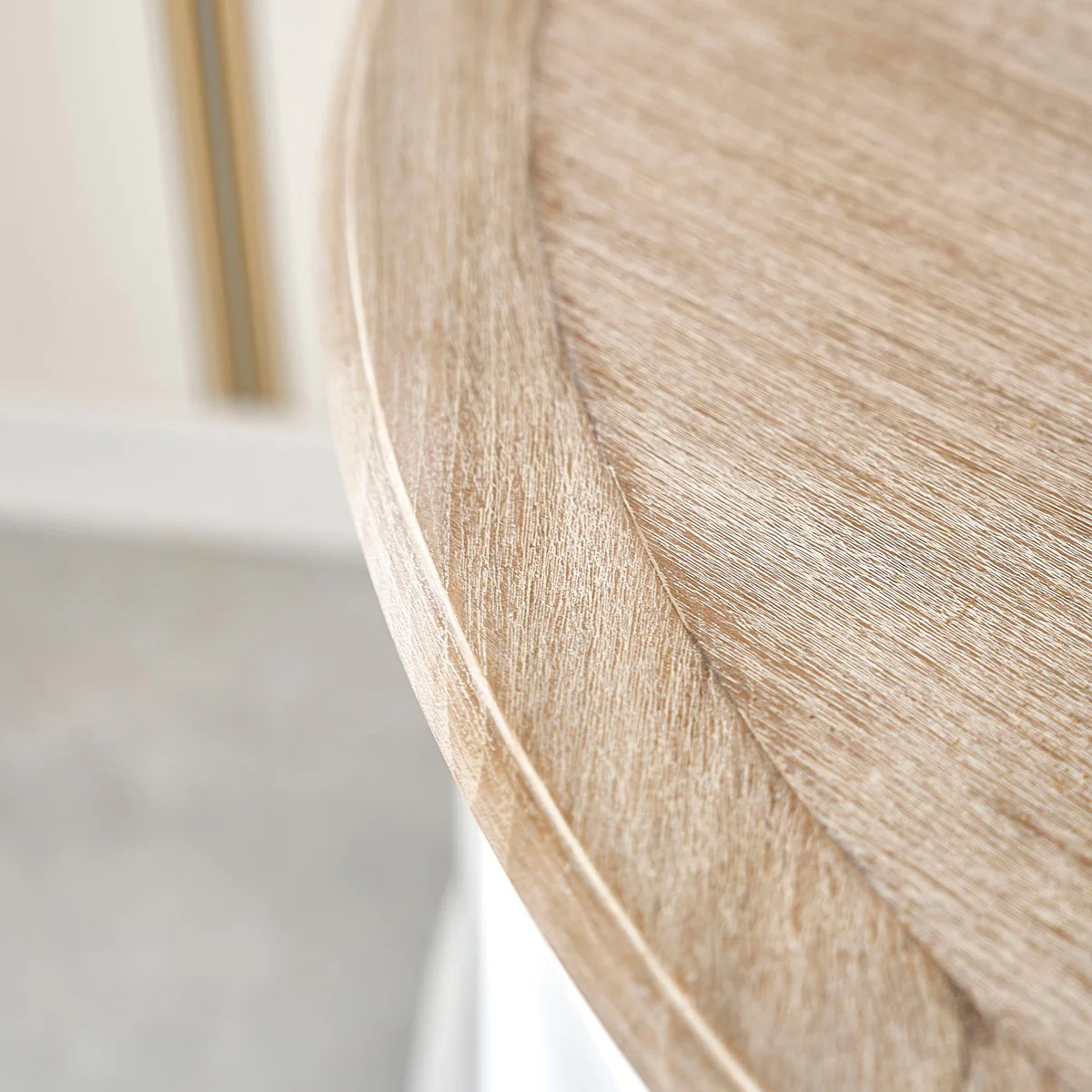 Meuble TV en bois d'acajou et teck blanc 160 cm - Image 6