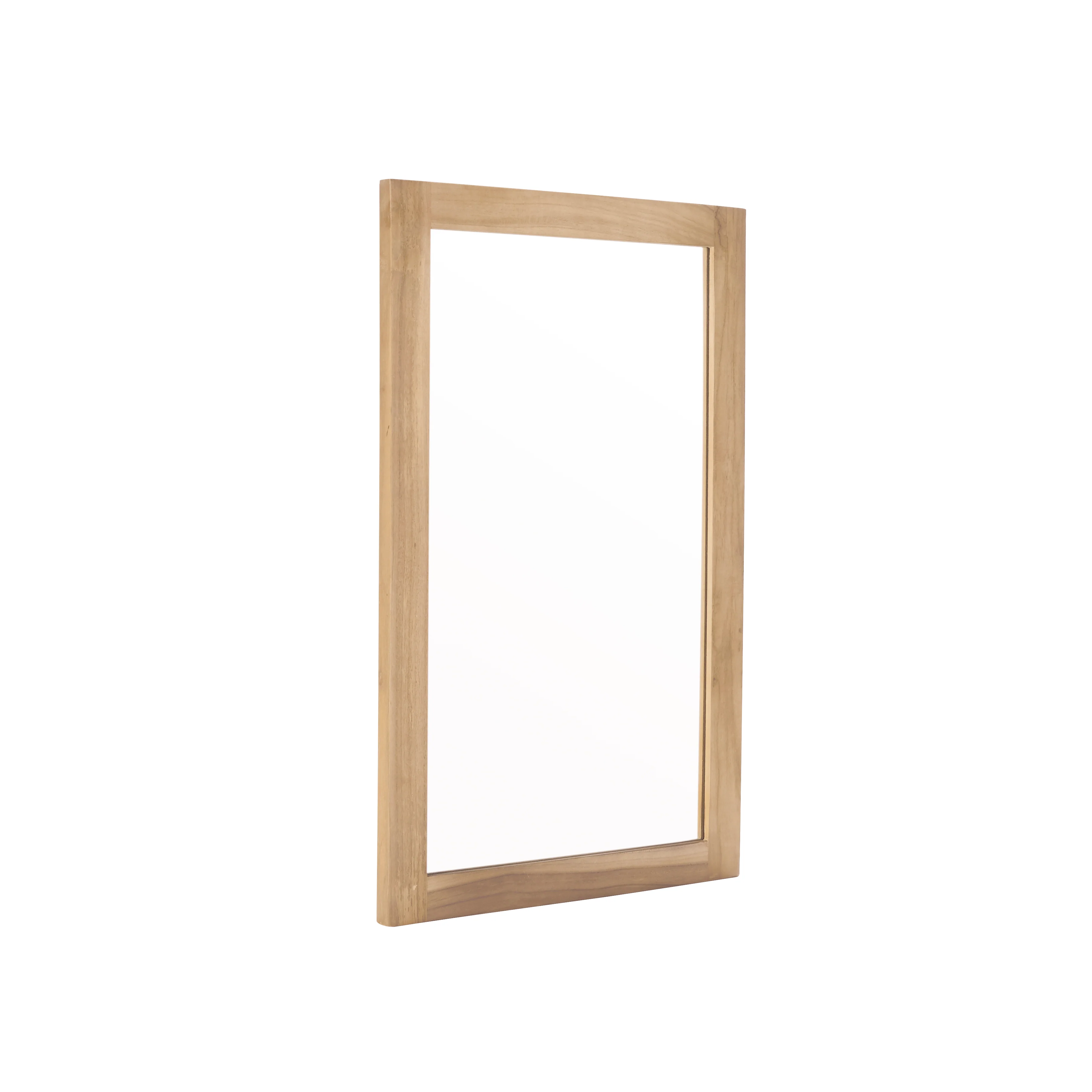 Miroir en teck massif rectangulaire 80x50 cm - Image 3