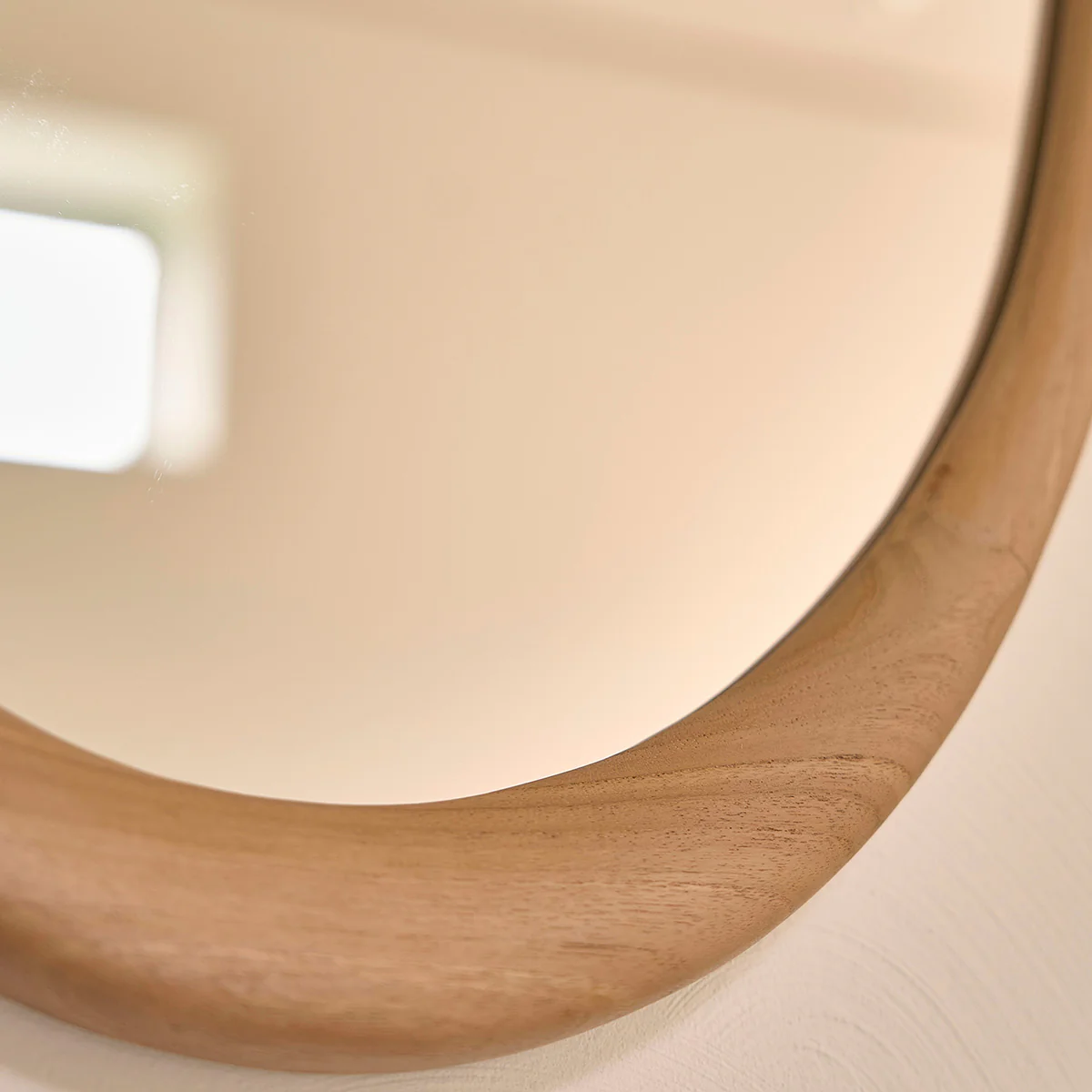 Miroir en teck massif 90x60 cm - Image 3