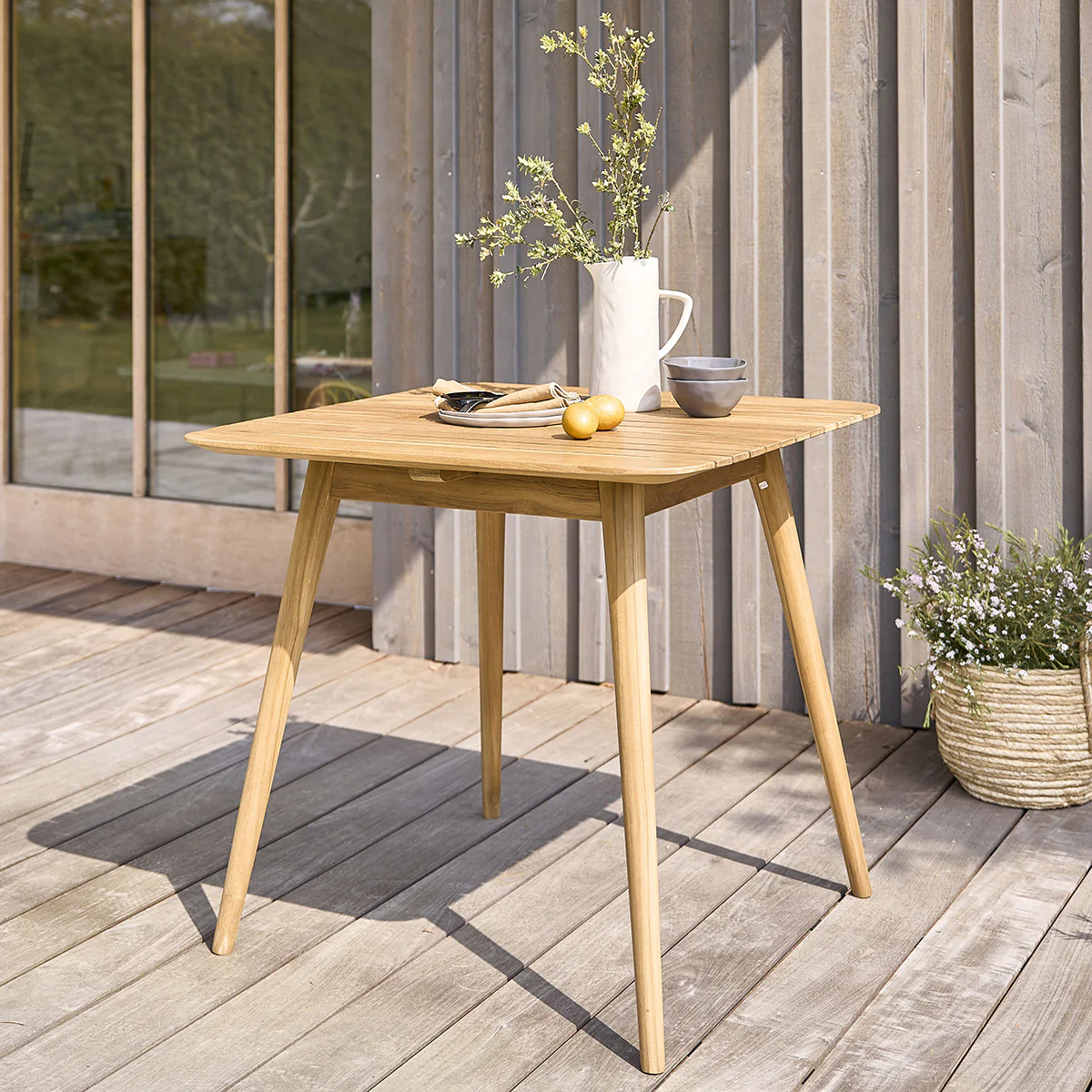 Salon de jardin en teck massif 2/4 pers. - Image 3