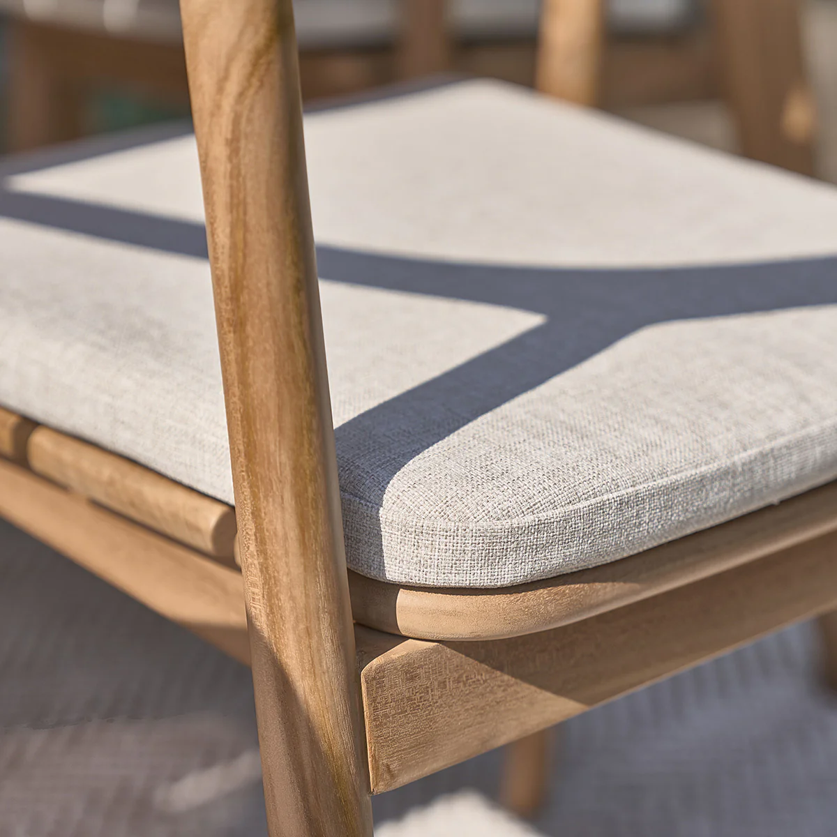 Salon de jardin en teck massif extensible 6/8 pers. - Image 8