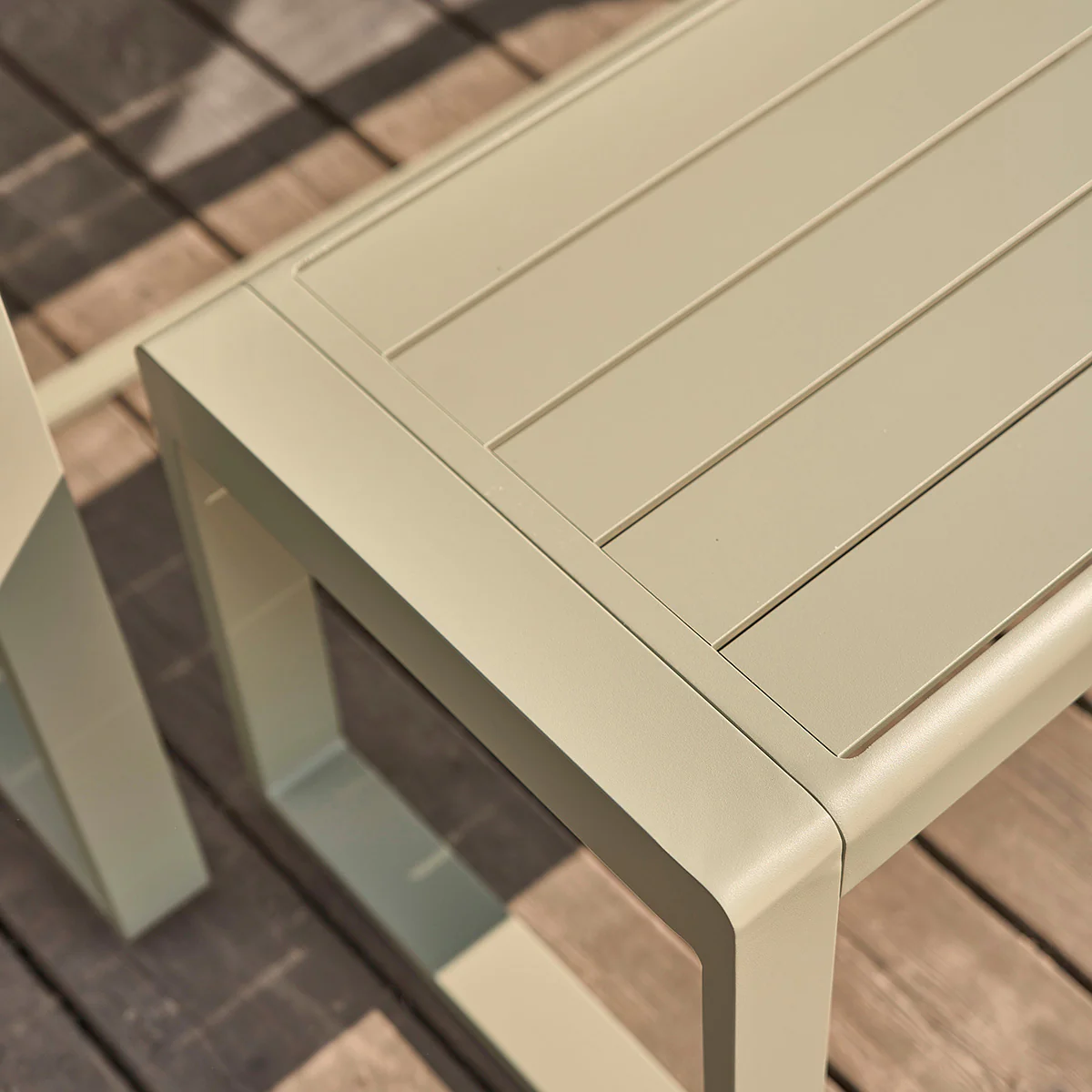 Salon de jardin en aluminium vert 4/6 pers. - Image 3