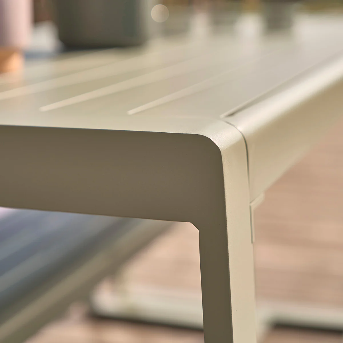Salon de jardin en aluminium vert 4/6 pers. - Image 4