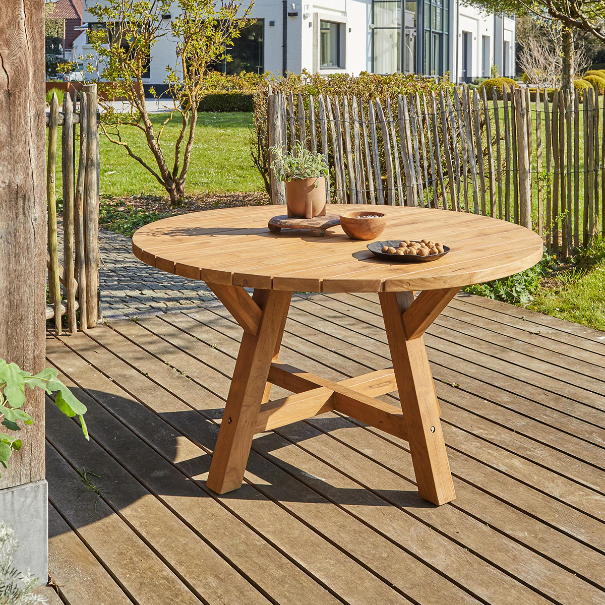 Salon de jardin en teck 4 pers. - Image 3