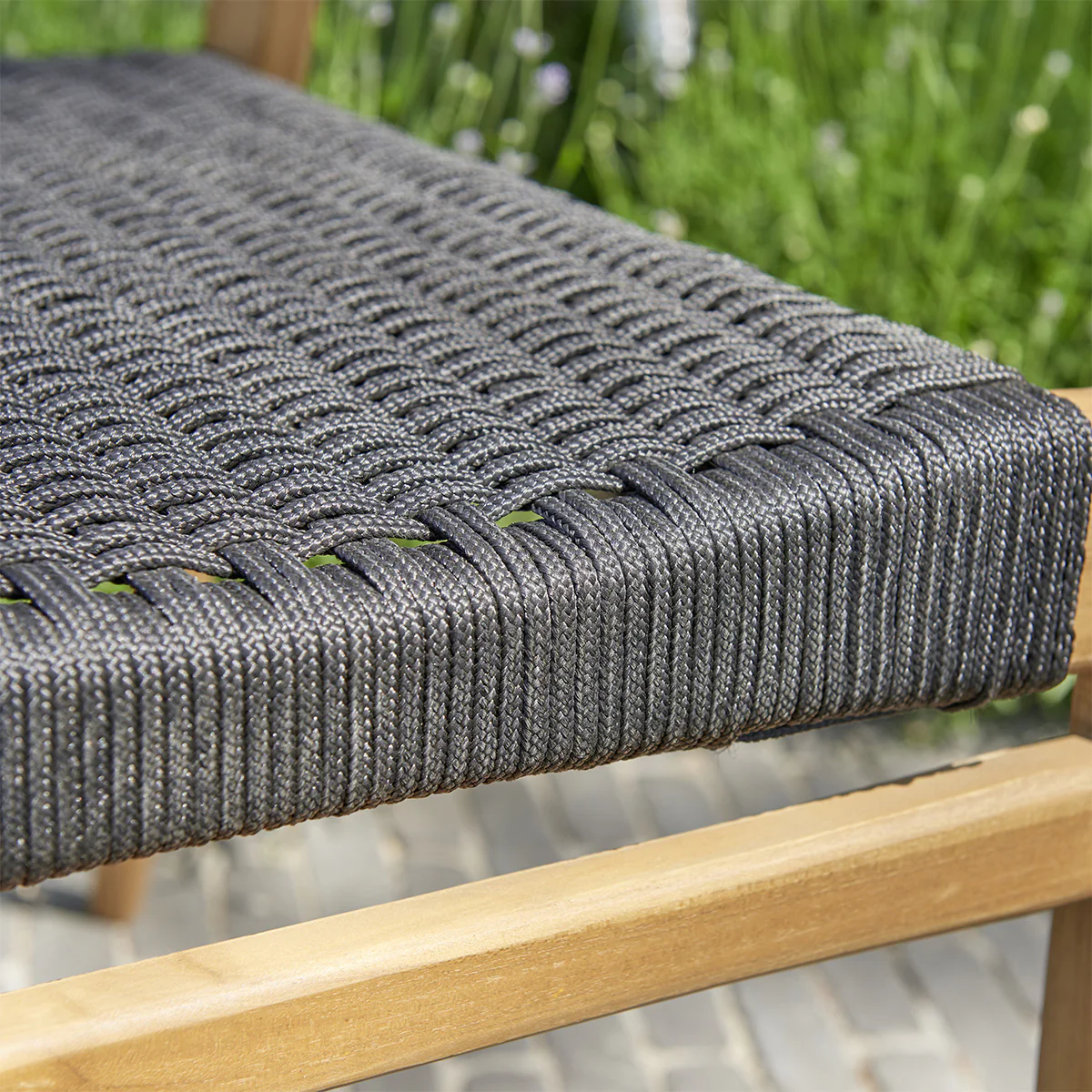 Salon de jardin en teck extensible 6 pers. - Image 7