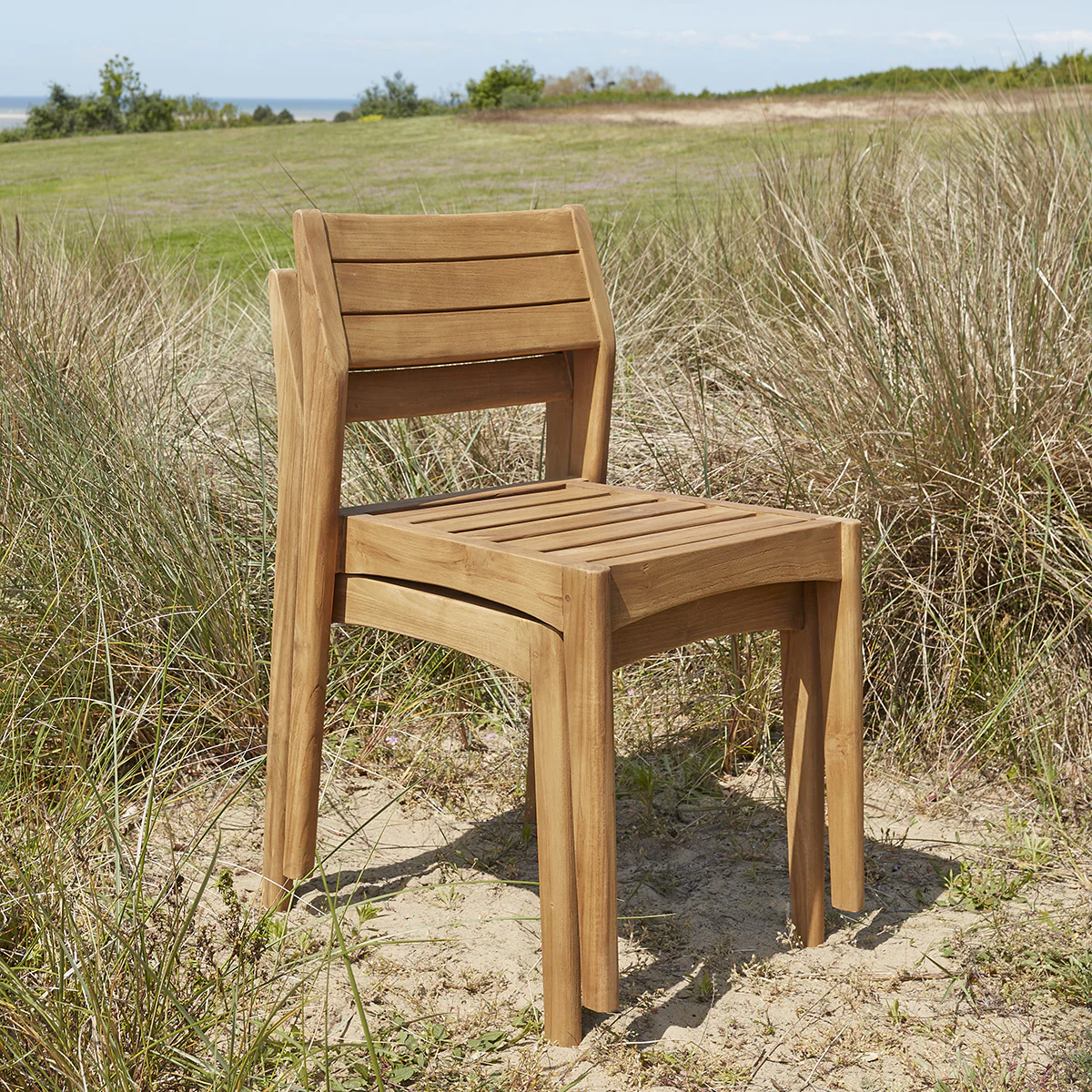 Salon de jardin en teck massif recyclé extensible 10/12 pers. - Image 8