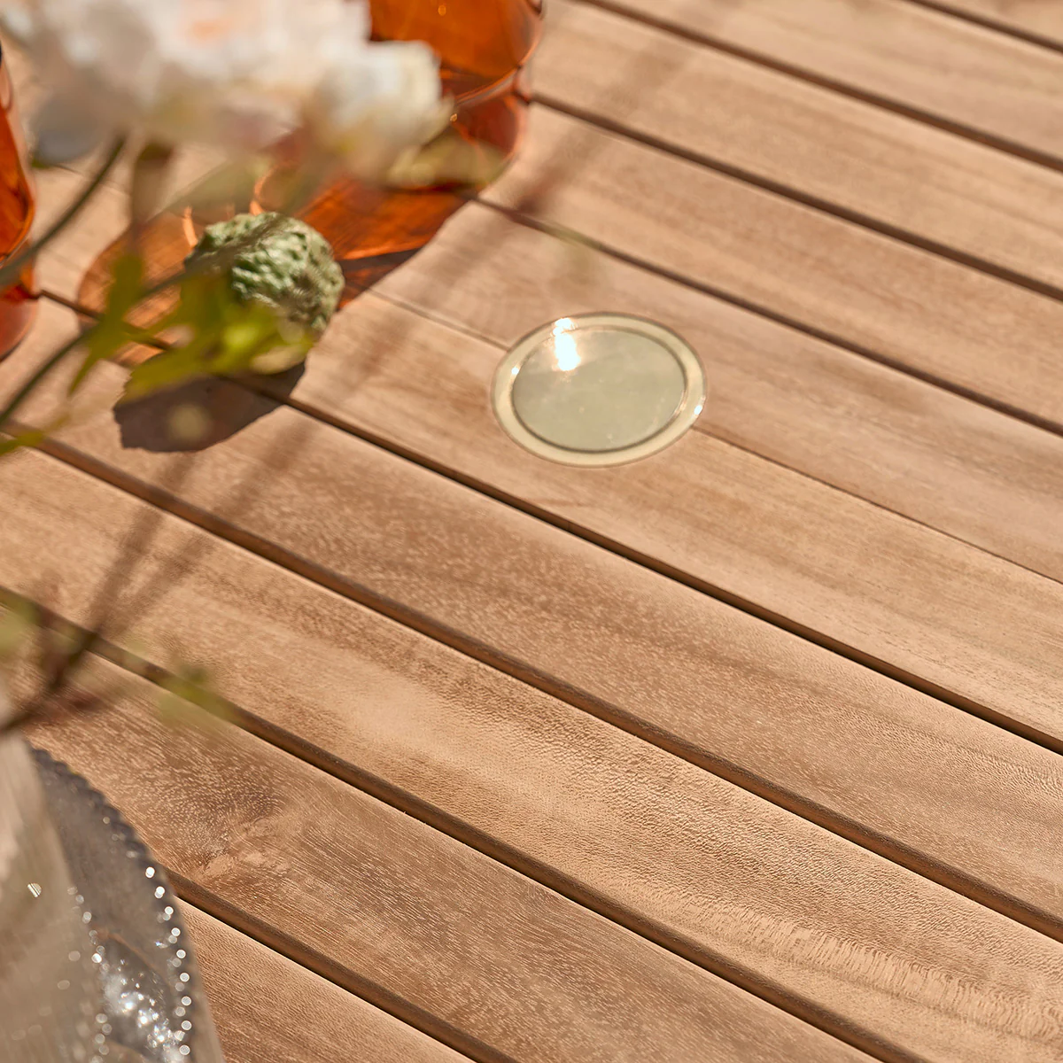 Salon de jardin en teck massif extensible 8/10 pers. - Image 7