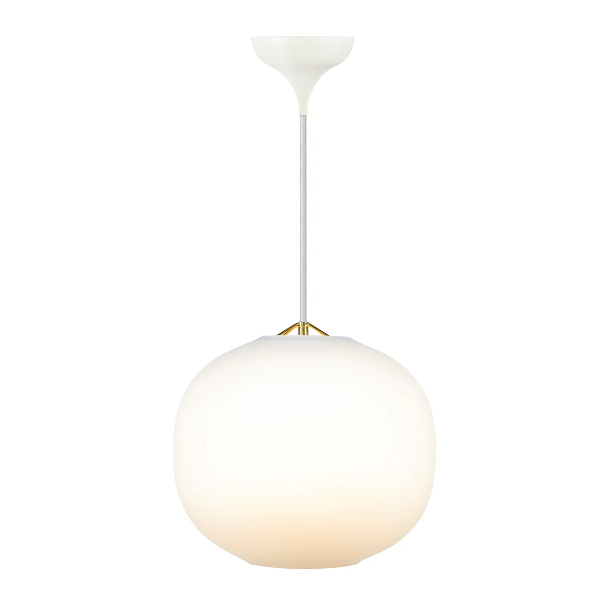 Suspension en verre  Ø 30 cm blanc opale - Image 2
