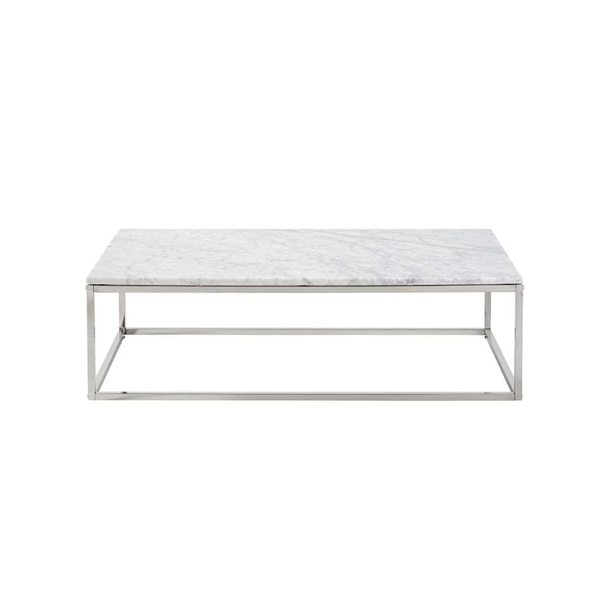 Table basse en marbre et métal 120 cm - Image 2