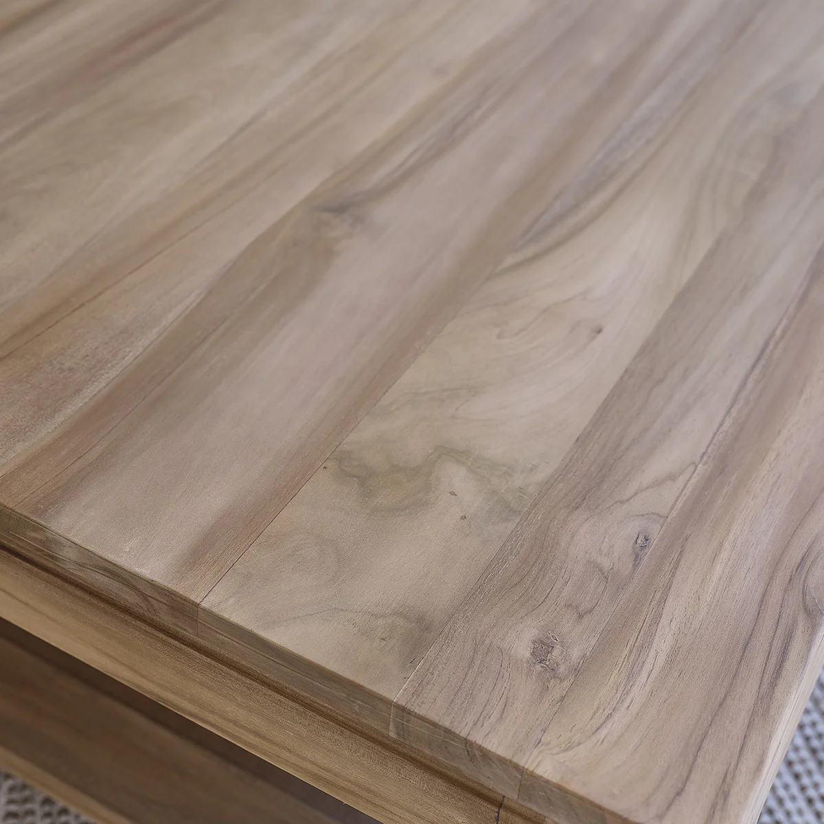 Table basse en teck massif 120 cm - Image 5