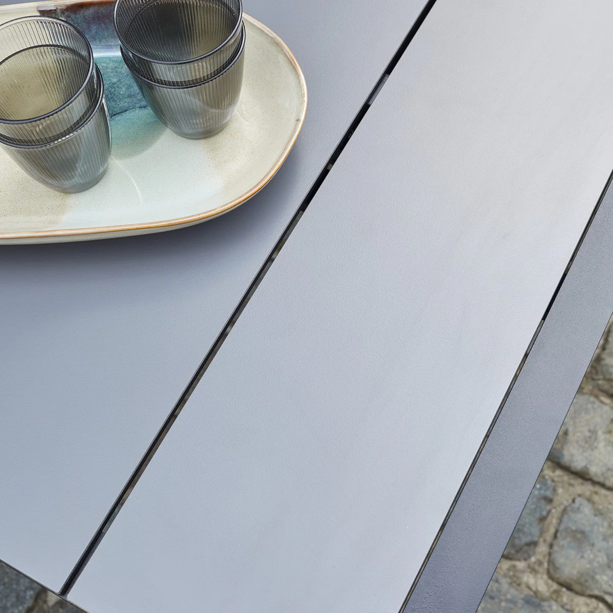 Table de jardin en aluminium extensible 6/10 pers. - Image 5