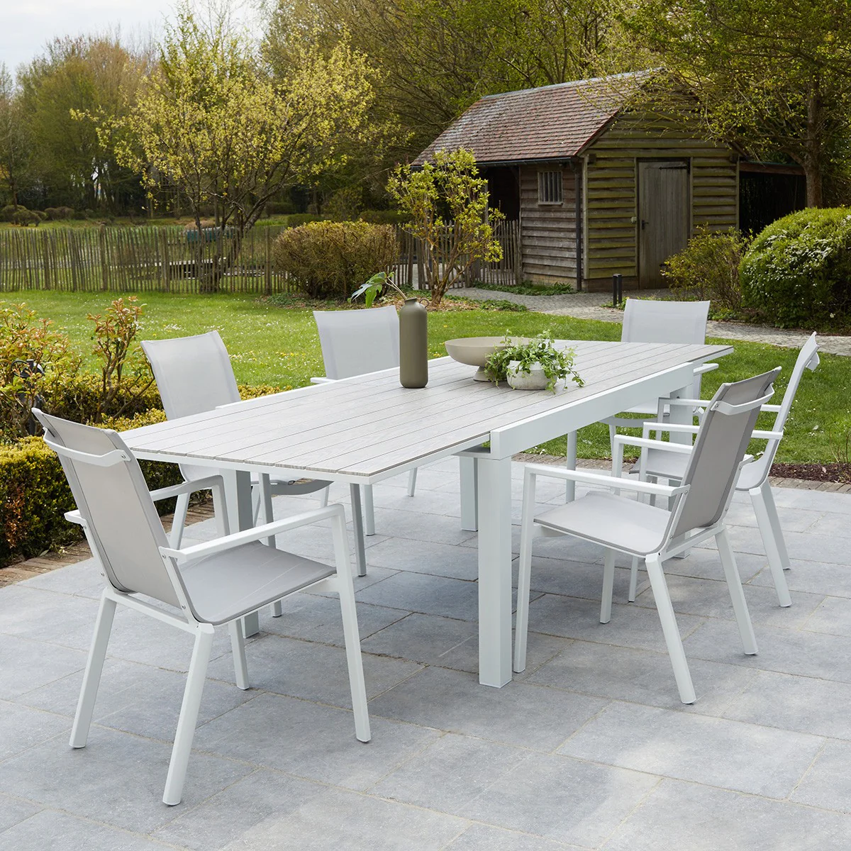 Table de jardin en aluminium extensible 6/10 pers. - Image 6