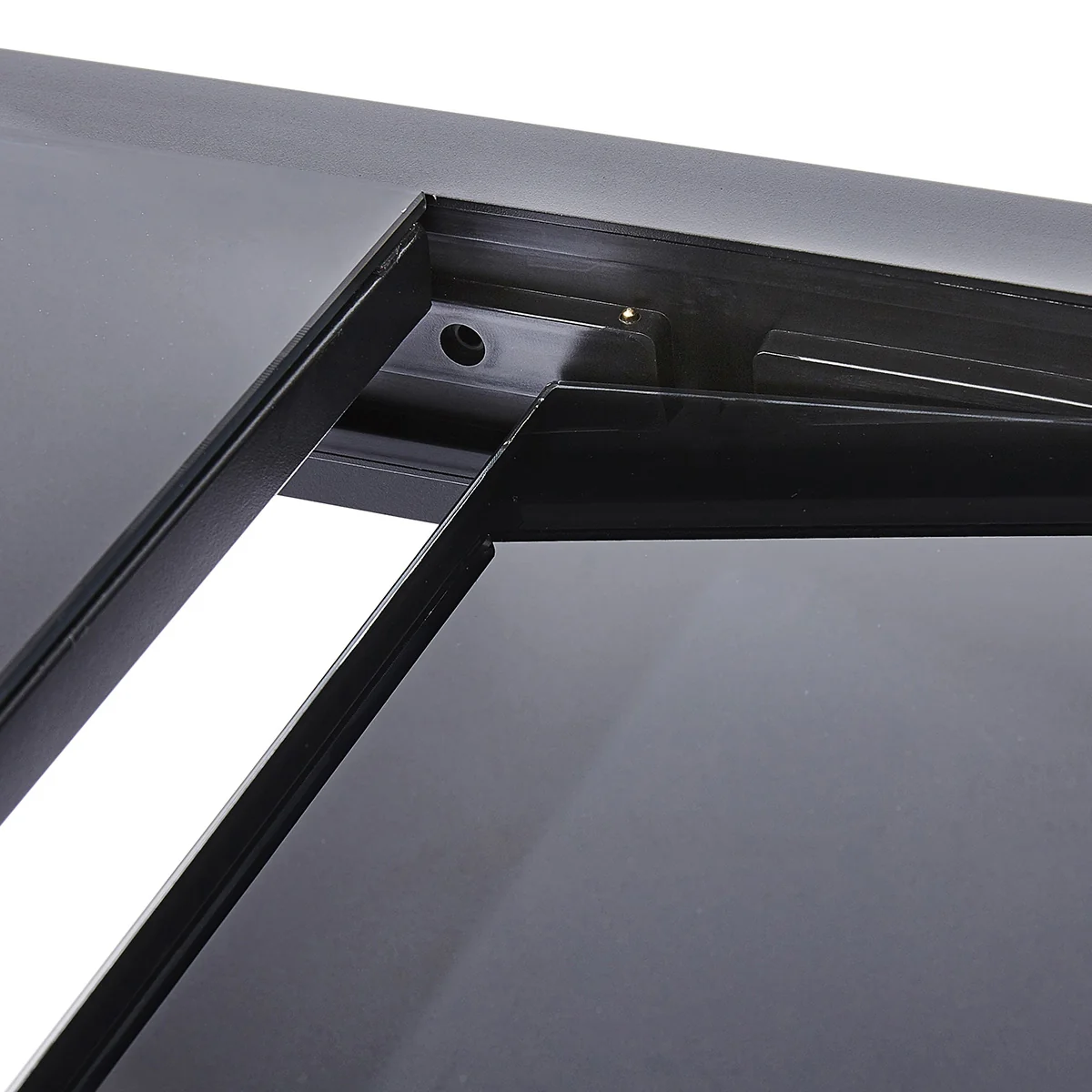 Table de jardin en aluminium extensible noir 4/8 pers. - Image 4