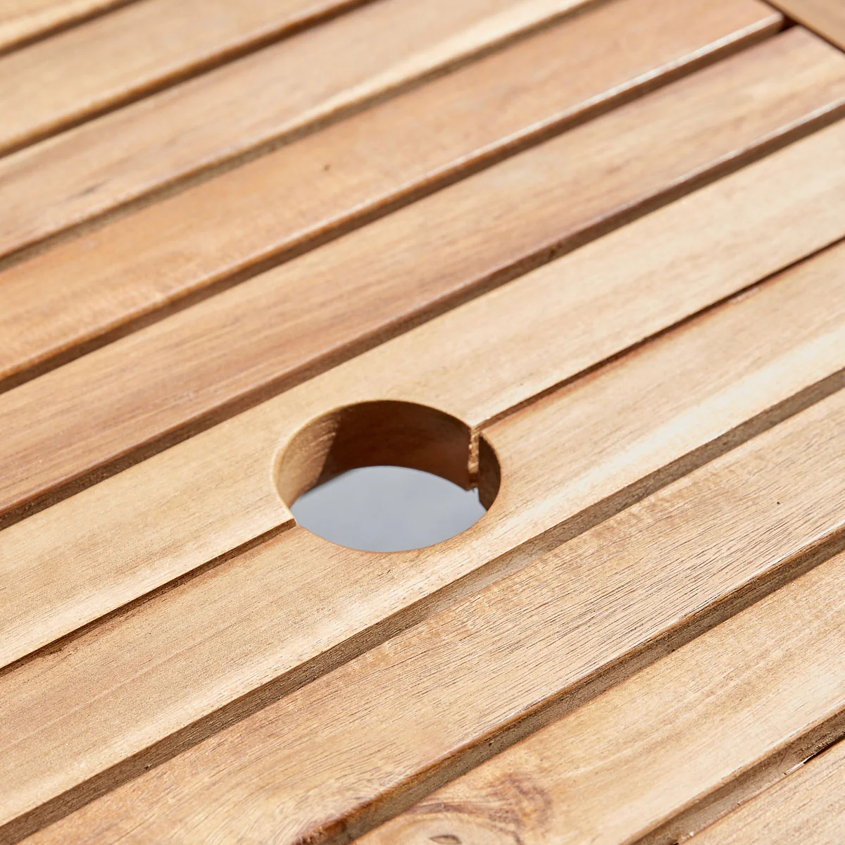 Table de jardin en acacia massif extensible ovale 6/8 pers. - Image 5
