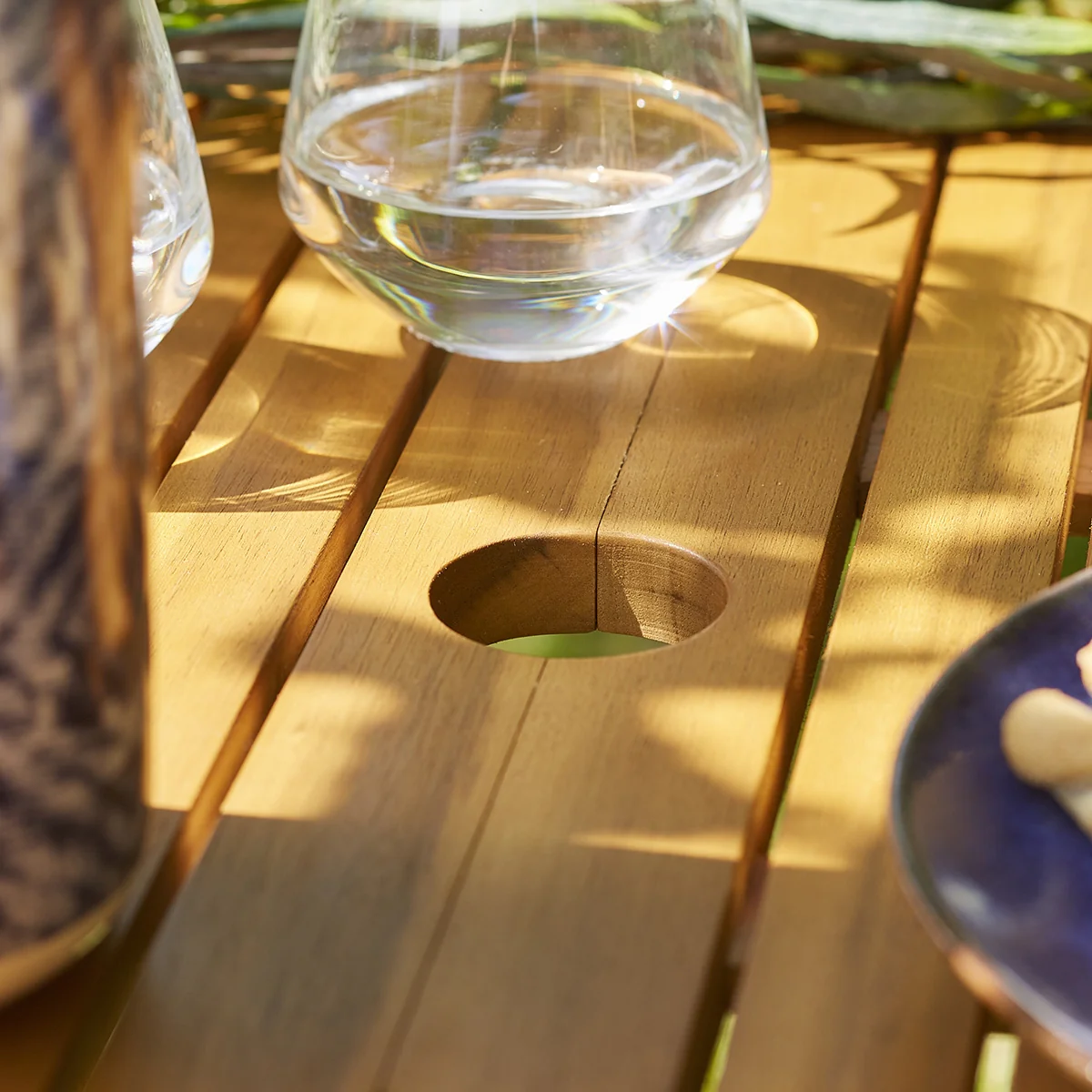 Table de jardin en acacia massif extensible 8/10 pers. - Image 4