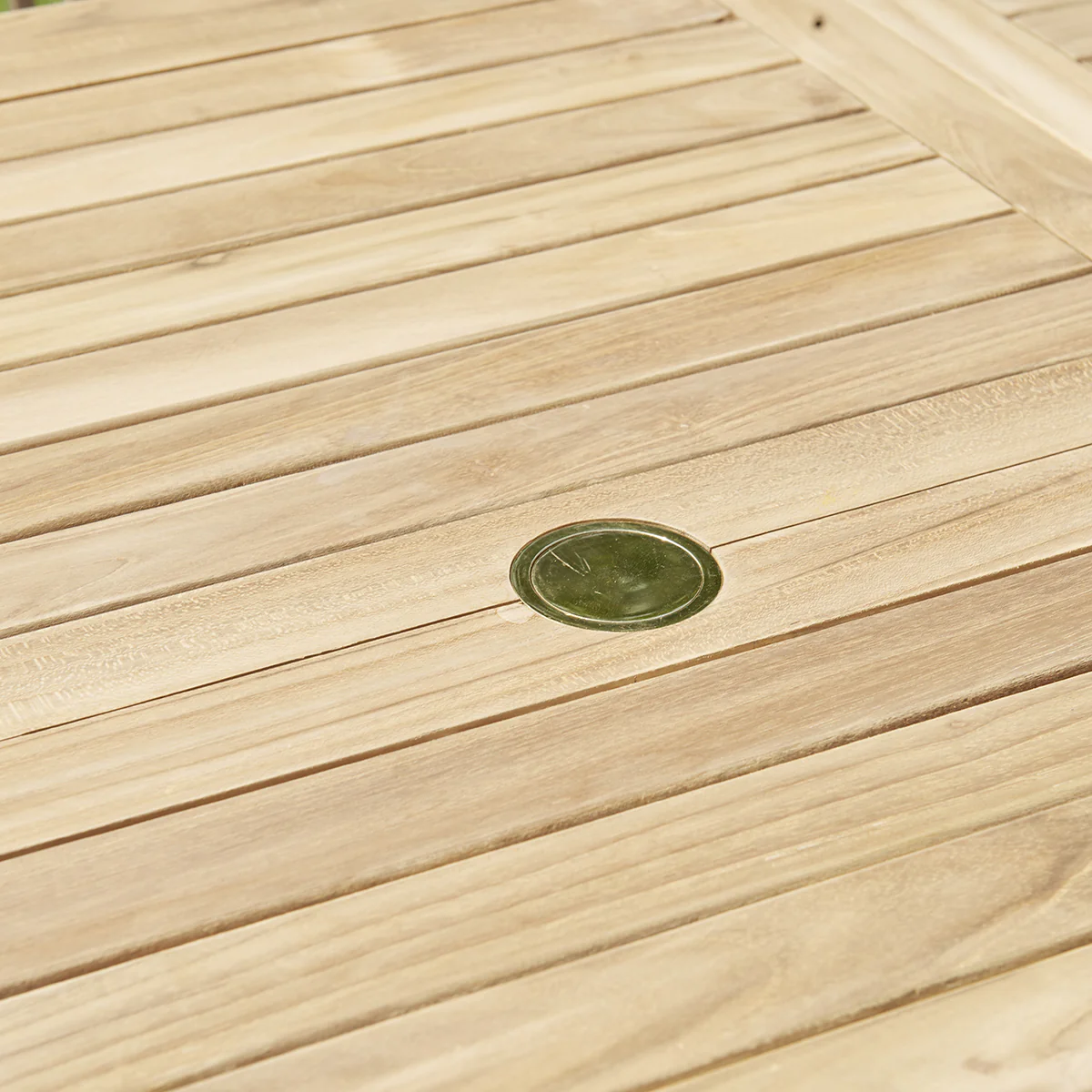 Table de jardin en teck massif extensible ovale 8/10 pers. - Image 5