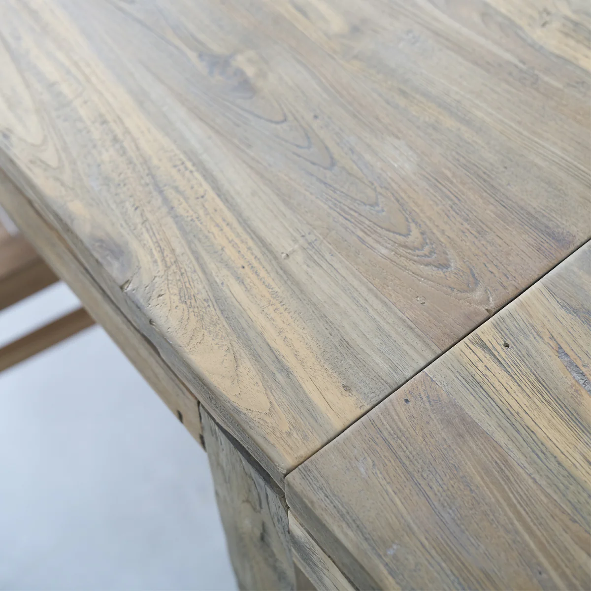 Table en teck massif recyclé extensible 10 pers. - Image 5