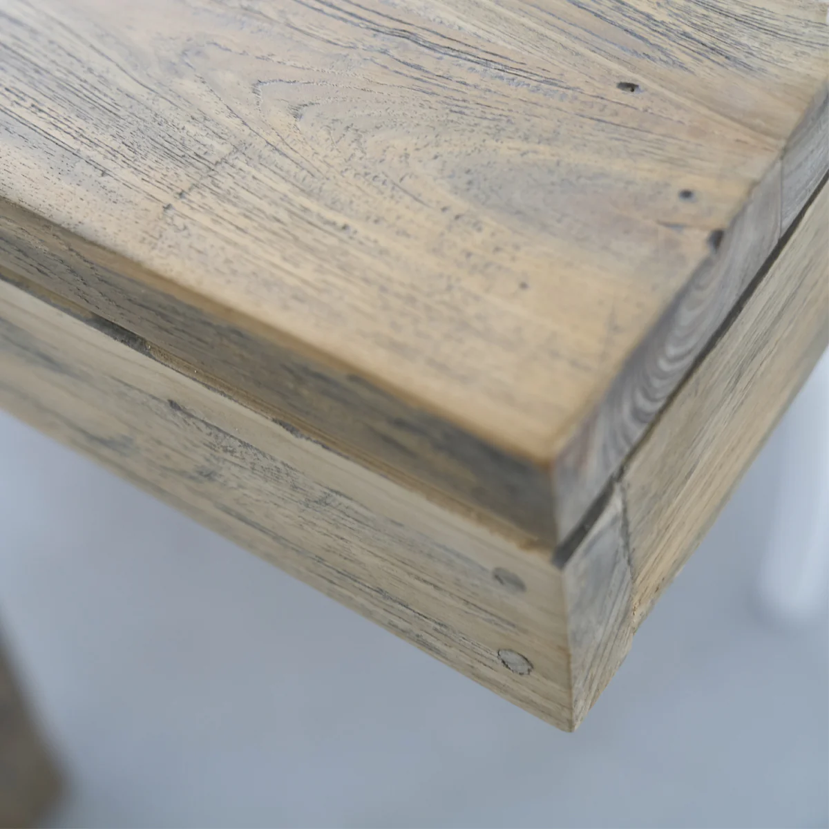 Table en teck massif recyclé extensible 10 pers. - Image 6