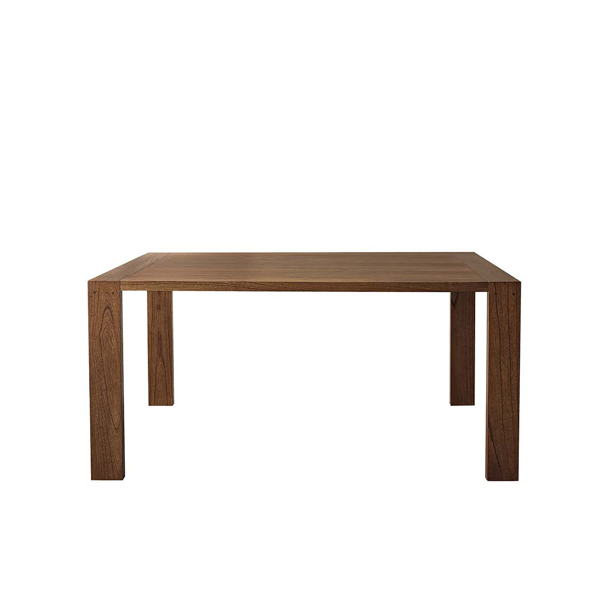 Table en mindi massif finition noyer 6 pers. - Image 2