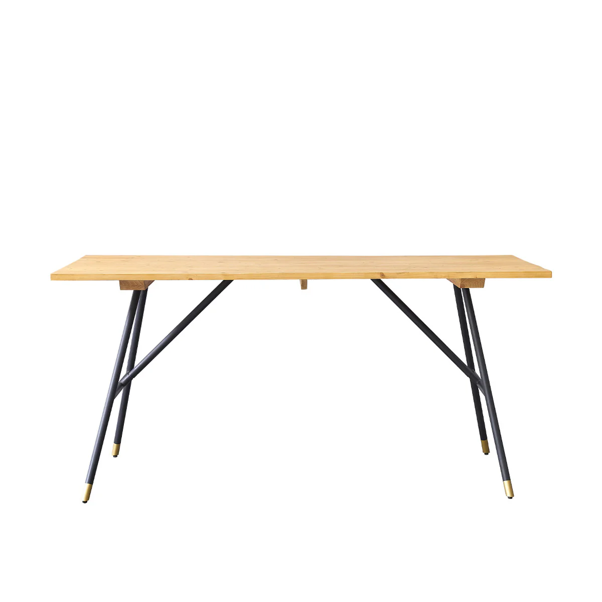 Table en pin massif et métal 6 pers. - Image 2