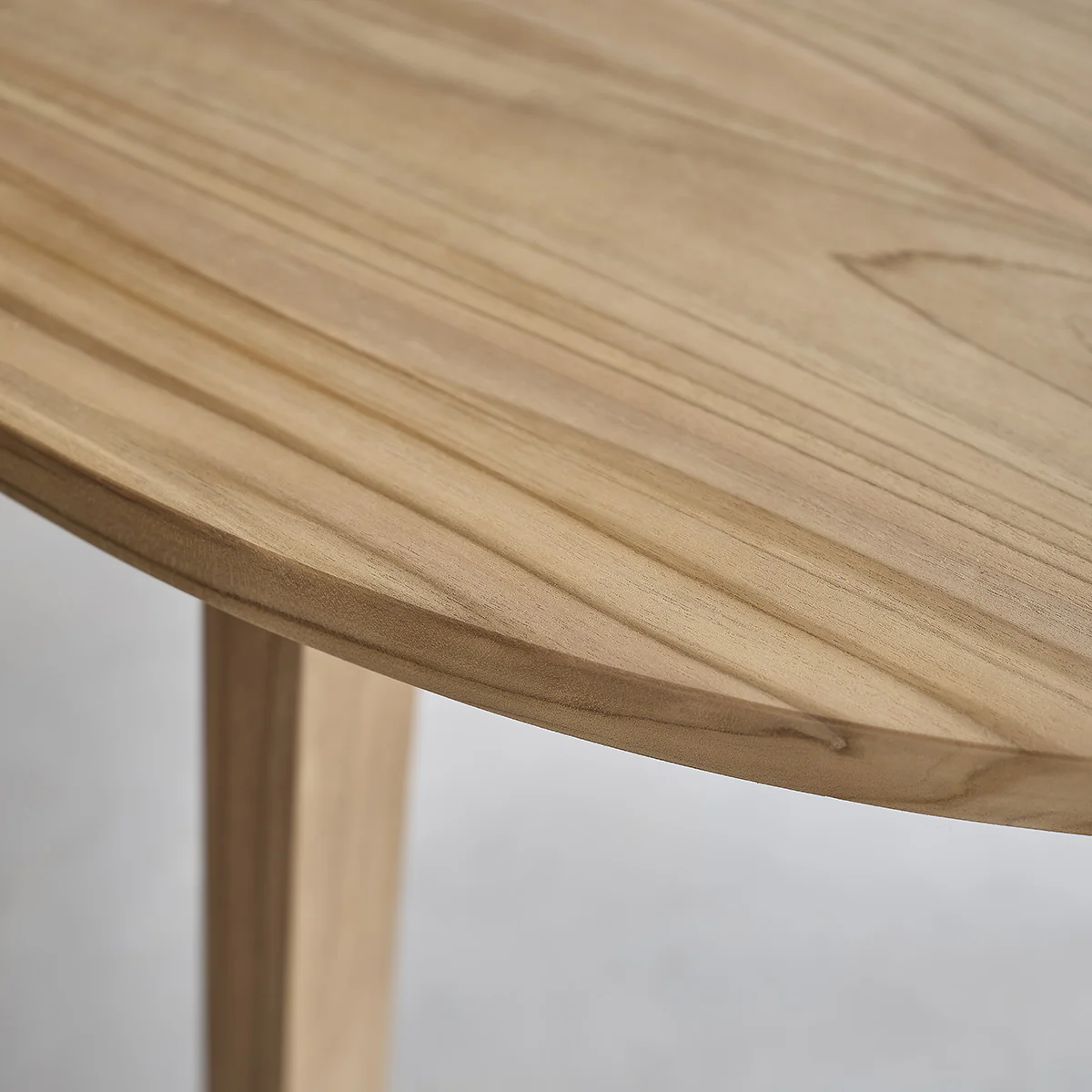 Table en teck massif ronde 4 pers. - Image 4